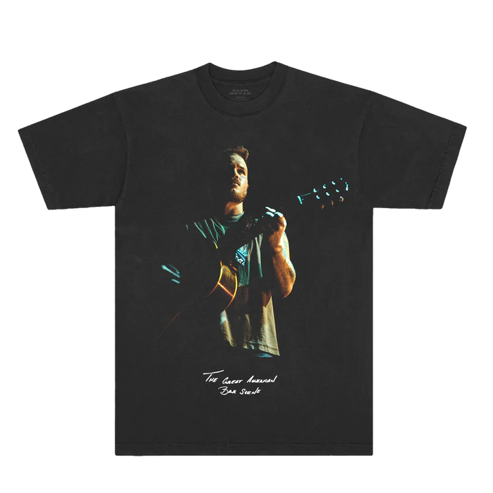 Zach Bryan Black Guitar Script Tee